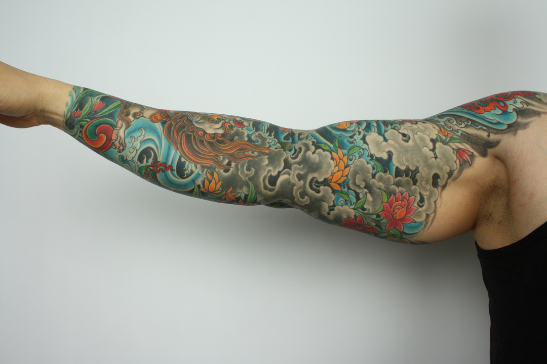 this sleeve started about a year after i started studying Tibetan art it's